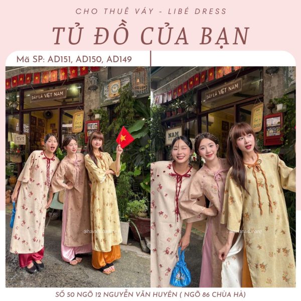 Áo Dài - AD151, AD150, AD149